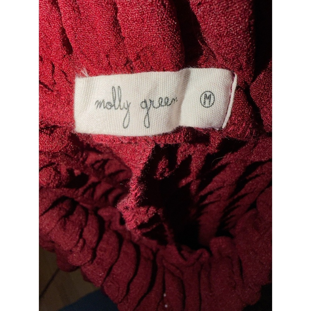 Molly Green Shelby Textured Shacket Pants Set Womens Size M Avant Garde Casual - Picture 3 of 8